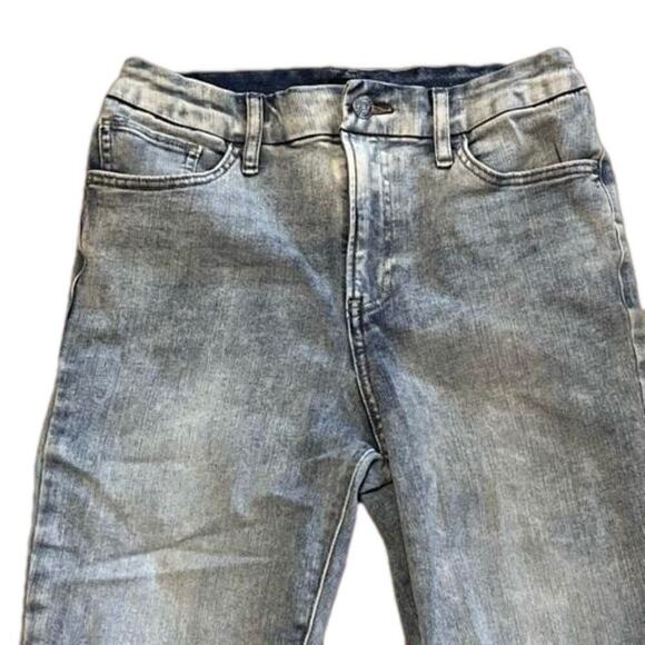 Express high rise flexx hyper stretch skinny jeans size medium light wash - Picture 2 of 11